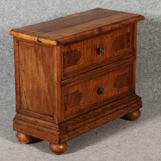 19 Century Baroque Walnut Chest of Drawers, 1850s For Sale - Image 11 of 18