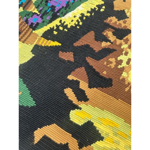 French Modern Tapestry with Terrestrial Lyre by J.C.L. Duprez, 1950s For Sale - Image 11 of 18
