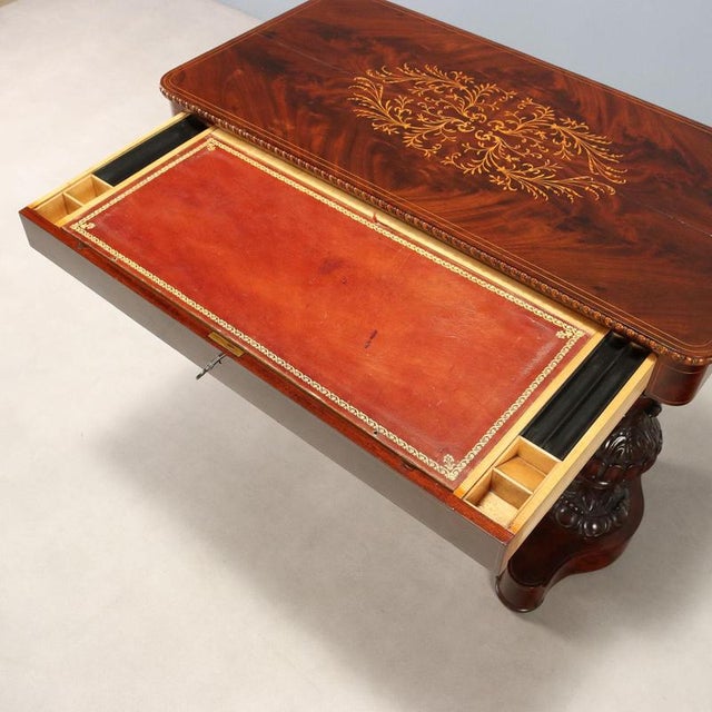 Antique Charles X Maple and Mahogany Nightstand, France, 19th Century For Sale - Image 6 of 13
