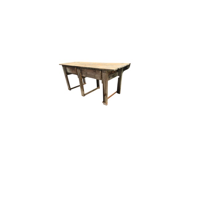 Fabulous antique, two drawer work table. Wonderful color, natural wear. A great addition to compliment rustic, farmhouse,...