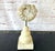 Beige Ammonite Fossil Sculpture on Wooden Stand, Organic Modern Design For Sale - Image 8 of 8
