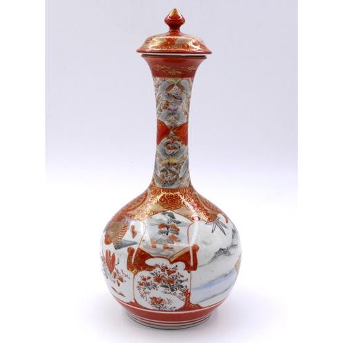 Antique Japanese Kutani Vases, 19th Century, Set of 3 For Sale - Image 14 of 18