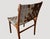 Mid-Century Modern Andrianna Shamaris Premium Double-Backed Teak Wood Cowhide Chair For Sale - Image 3 of 5