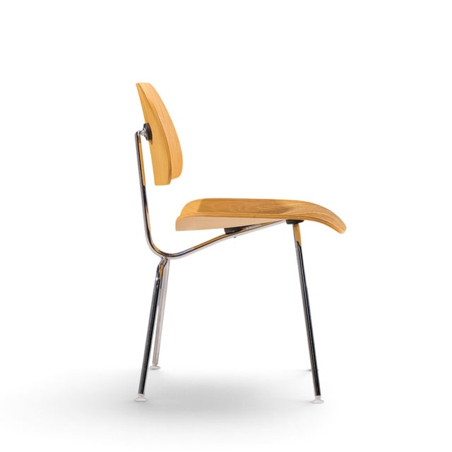 Wood Charles & Ray Eames for Herman Miller DCM Mid Century White Ash Dining Chairs - Set of 4 For Sale - Image 7 of 11