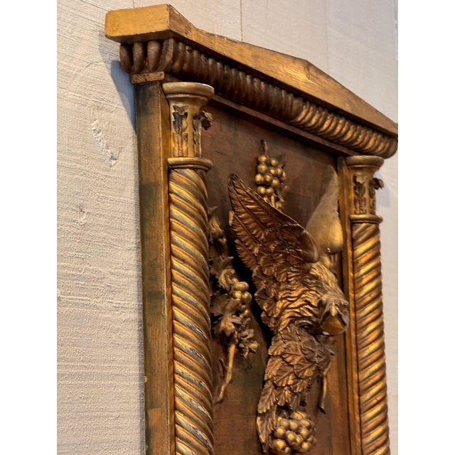 19th Century 19th Century Giltwood Pier Mirror With Carved Eagle For Sale - Image 5 of 5