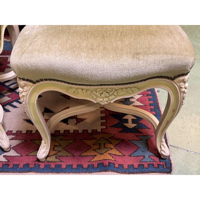 Vintage Louis XV Style Beech Chairs, 1970s, Set of 8 For Sale - Image 9 of 11