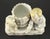 White 1880's German Conta & Boehme Porcelain Match Holder & Striker Baby & Puppy For Sale - Image 8 of 11