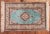 1950s Double Knot Finest Green Handknotted Wool Rug (35" X 52") For Sale - Image 5 of 10