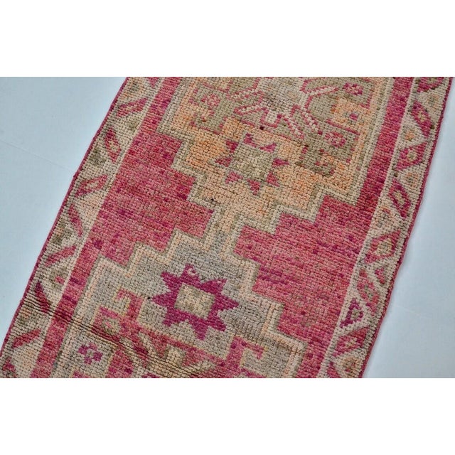 Textile Geometric Design Anatolian Wool Rug For Sale - Image 7 of 10