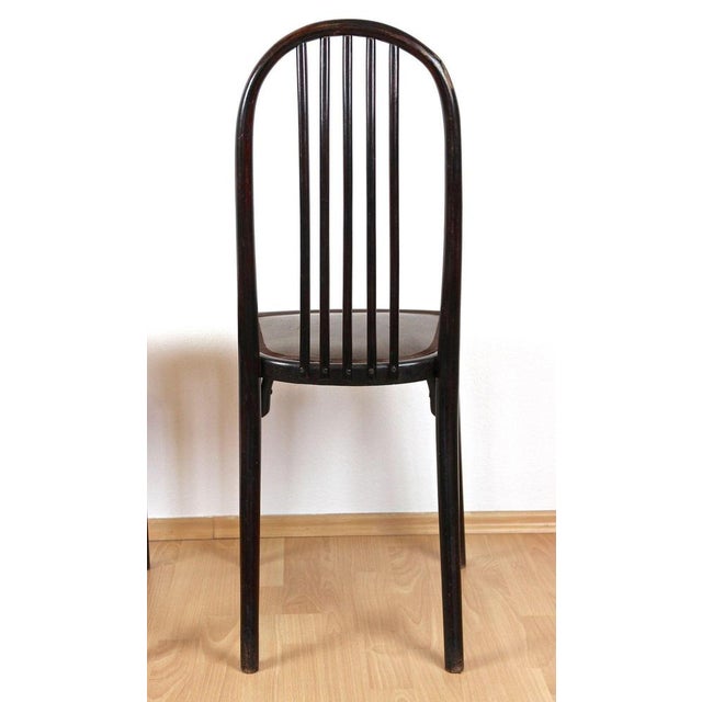 Set of Art Nouveau 1st Edition Thonet Chairs attributed to Josef Hoffmann, 1906 For Sale - Image 9 of 18