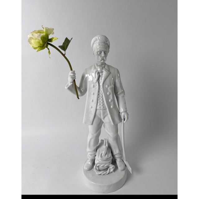 Exceptionally large porcelain statue by the artist Neukam, produced in an extremely small edition for Alka Porcelain in...
