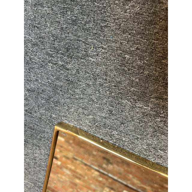 Vintage Italian Brass Arched Scalloped Wall Mirror After Gio Ponti For Sale - Image 12 of 12