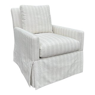 Lee Industries Traditional Swivel Chair For Sale