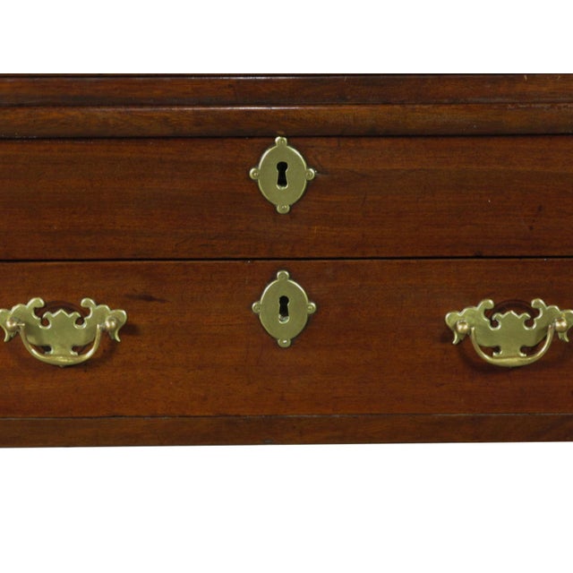 18th-C. Queen Ann Triple-Top Mahogany Game Table For Sale - Image 9 of 10