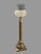 Silver Antique Victorian Palmer & Co Oil Lamp Cut Glass Font Silvered Bronze For Sale - Image 8 of 8