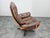 Brown Vintage Swivel Chair in Leather and Wood from Göte Möbler, Sweden, 1960s For Sale - Image 8 of 15