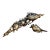 19th Century Chinoiserie Chinese Carved Giltwood Architectural Fragment With Birds and Pomegranates For Sale