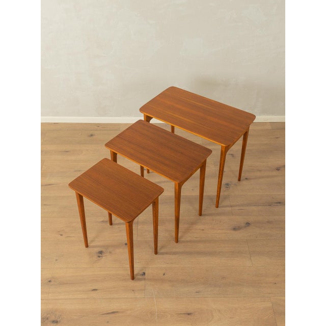 Vintage Nesting Tables from Lotos, 1960s, Set of 3 For Sale - Image 3 of 7