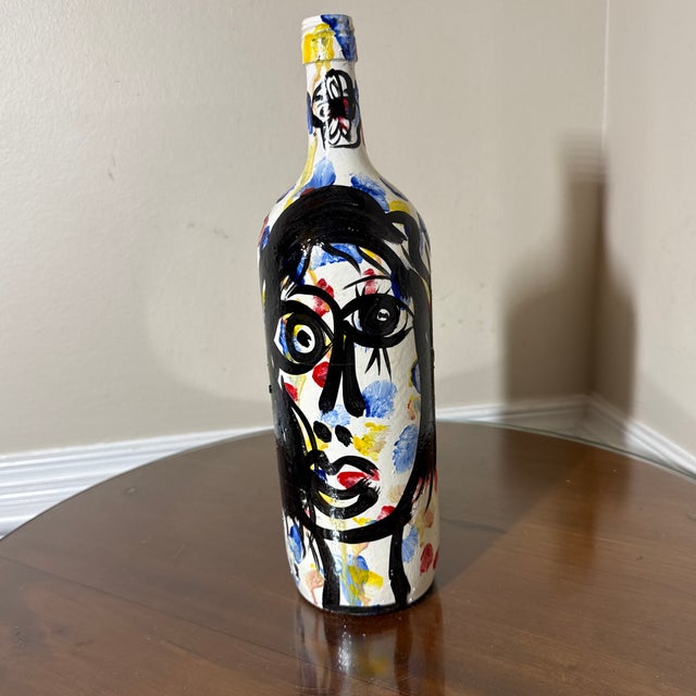 Abstract 1970s Peter Keil Abstract Bottle Painted Sculpture For Sale - Image 3 of 6