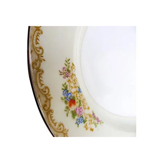 1940s Serving Platter & Silver-Plate Serving Spoon For Sale - Image 5 of 5