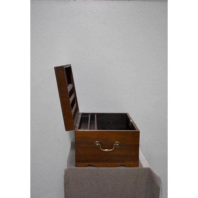 20th Century Pondicherry Writing Chest, 1890s For Sale - Image 11 of 17
