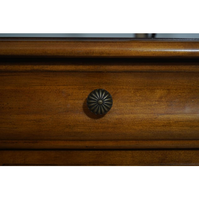 Drexel Heritage Country French Cherry & Burl Wood Buffet Server For Sale - Image 13 of 18