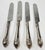 Mid-Century Modern Vintage Vergeze by Source Perrier Collection Silver Plated Knives, Set of 4 For Sale - Image 3 of 6