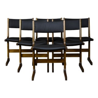 Dining Chairs in Rosewood & Full Grain Italian Leather from Farstrup Møbler, Denmark, 1960s, Set of 6 For Sale