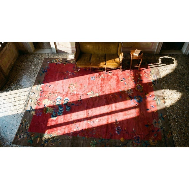 1920s Chinese Art Deco Carpet ( 9' x 11'3'' - 275 x 343 ) For Sale - Image 15 of 15