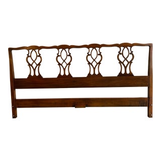 King Mahogany Headboard - Chairback Style For Sale