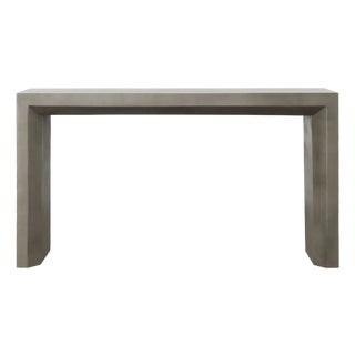 Modern Outdoor Concrete Waterfall Console Table For Sale