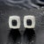 1990s Pair of Judith Ripka Estate Onyx Omega Back Earrings Sterling Silver 14 Grams For Sale In New York - Image 6 of 13
