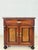 Metal Antique Gründerzeit Walnut Veneer and Brass Fittings Vertiko Chest of Drawers, 1900 For Sale - Image 7 of 11