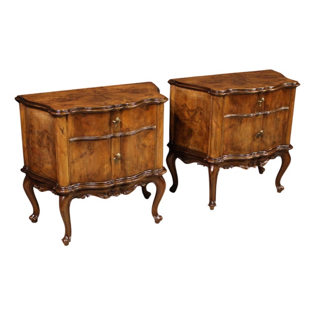 20th-Century Venetian Bedside Tables, 1950s, Set of 2 For Sale