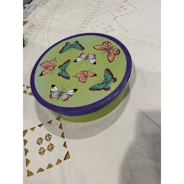 Classic Coffee &Tea Butterfly Porcelain Set 6 pcs with original box For Sale - Image 9 of 10