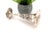 Silver Vase with Hindu Reliefs with Circular Base and Wavy Edge For Sale - Image 4 of 6