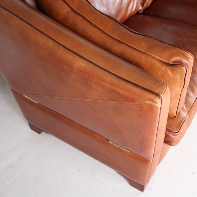 Knole Leather Sofa, 1980s For Sale - Image 13 of 18
