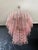 Metal Three-Tier Bubble Murano Style Glass Tube Chandelier – 48 Pink Glasses For Sale - Image 7 of 7