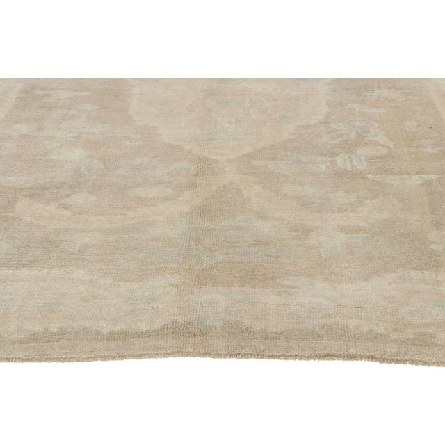 Vintage Turkish Oushak Rug - 05'00 X 08'00 For Sale - Image 4 of 10