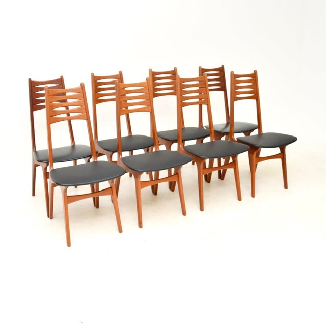 Vintage Danish Teak Dining Chairs, 1960, Set of 8 For Sale - Image 11 of 11