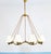 Large Viennese Modernism Curved Brass Wave Chandelier by Hugo Gorge, 1940s For Sale - Image 11 of 18