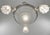 Metal Petitot French Art Deco Chandelier 1930s - Stepped Chevron Geometric Glass For Sale - Image 7 of 10