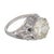 Art Deco Gia 4.41 Carat Diamond Sapphire Platinum Engagement Ring, Size 7.25 For Sale - Image 4 of 6