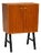 Mid-Century Scandinavian Teak Cabinet on Legs, 1970s For Sale