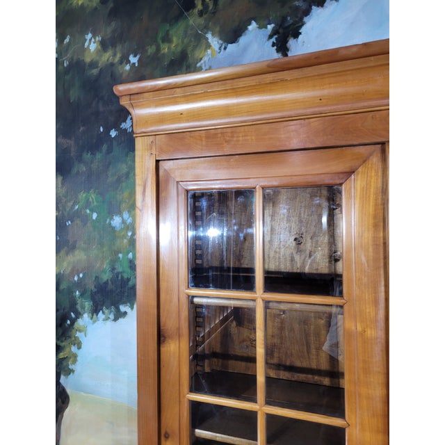 Louis Philippe Cherrywood Display Bookcase For Sale - Image 4 of 13