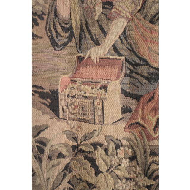 Antique 1920s or Earlier Garden Scene Tapestry in the Style of Rubens For Sale - Image 4 of 12