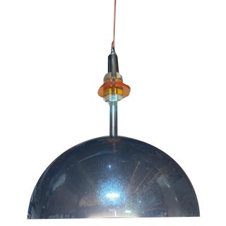 Space Age Chrome Ceiling Lamp, 1960s For Sale