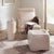 Cushion Concrete Stool, Cream These small stools are created by artisans with concrete that has been reinforced with glass...