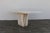1970s Italian Postmodern Beige Travertine Stone Pedestal Console Table For Sale - Image 9 of 18