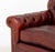 Late 20th Century George Smith Red Leather Upholstered Club Chair For Sale - Image 5 of 7